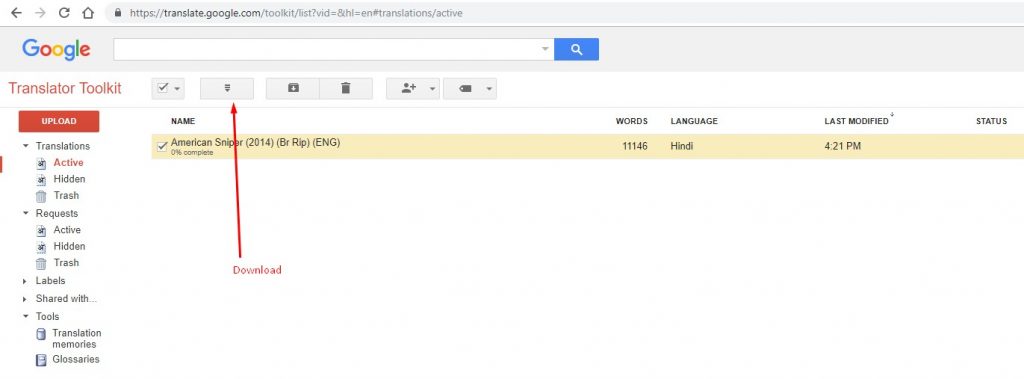 translation Completed